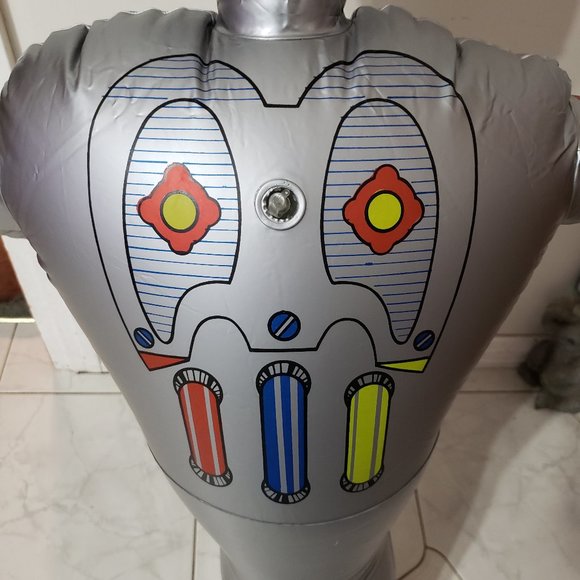 Vintage Starman 80 Inflatable Robot Radio Controlled Toy 1970's Tested In Box - Picture 12 of 16